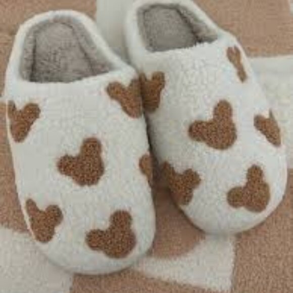 Womens Mickey Mouse Slippers - Picture 2 of 3